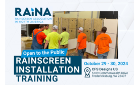 Register for RAiNA's Rainscreen Installation Training Course